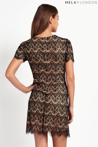 Mela Loves London Lace Detailed Dress